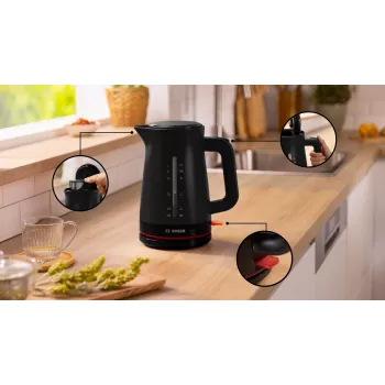 Electric kettle Bosch MyMoment TWK3M123 — 1.7 L, 2400 W, black