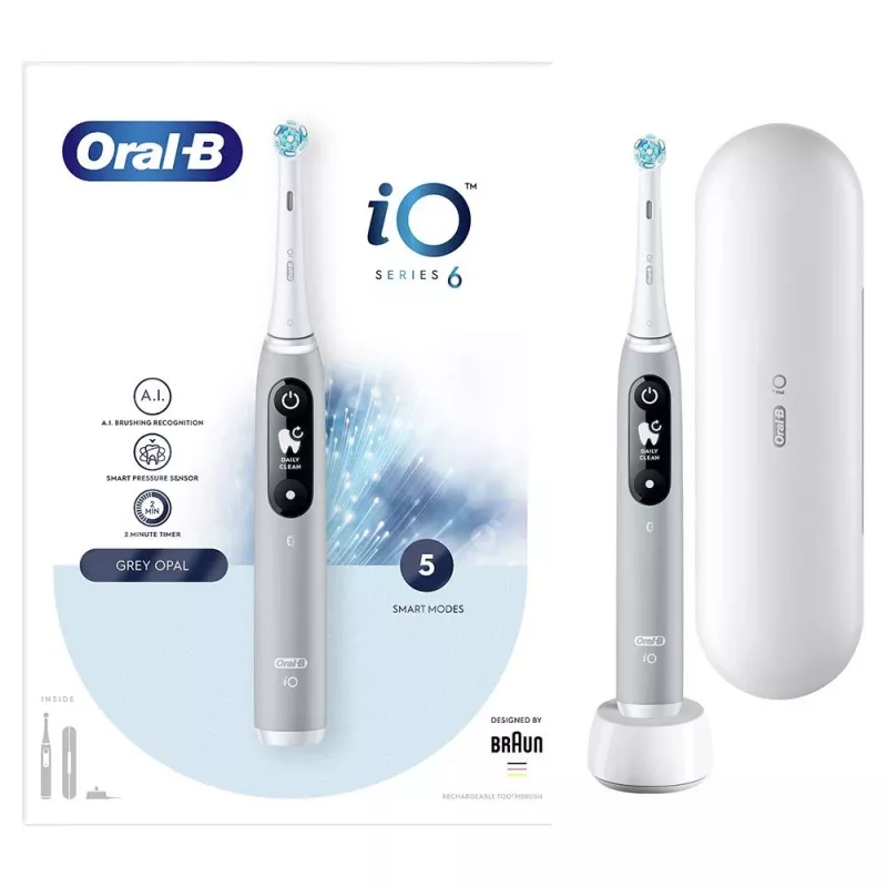 Oral-B iO electric toothbrush Rotating toothbrush Grey