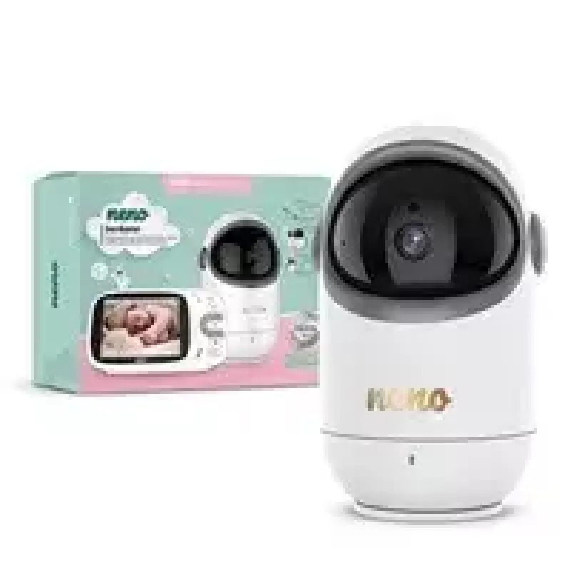 Baby monitor neno Berkano wireless receiver – 1-camera wireless baby monitor receiver, 1280×720 LCD, 1200 mAh battery, USB‑C, pan 310°/tilt 0–46°, range 260 m