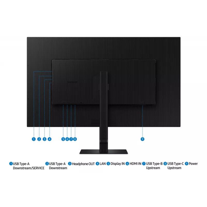 Samsung S80UD computer monitor 94 cm (37 inch) 3840 x 2160 pixels 4K Ultra HD LCD Black