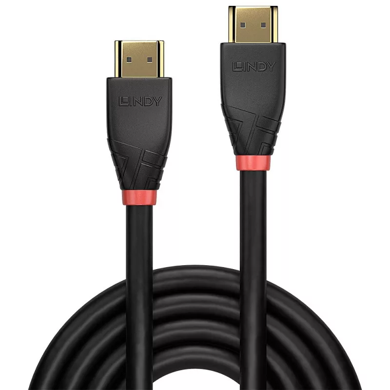 Lindy 15m Active HDMI 18G Cable, 15 m, HDMI Type A (Standard), HDMI Type A (Standard), 18 Gbit/s, Black