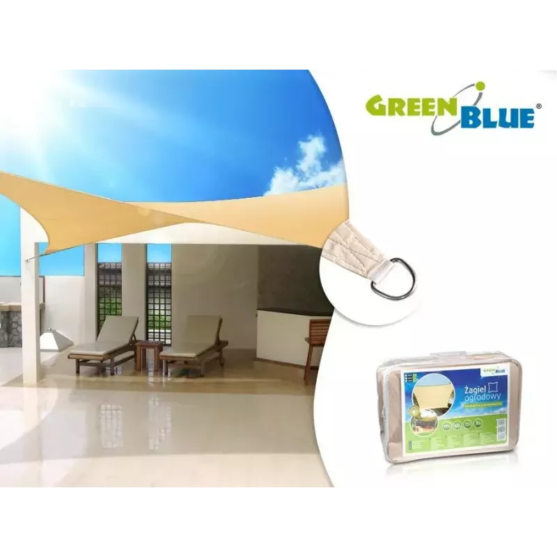 GreenBlue GB505 Sunscreen UV 5 m Square Polyester Outdoor Canopy