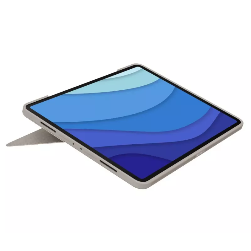LOGITECH Combo Touch - Sand for iPad Pro 12.9-in (5th gen) - US International Qwerty