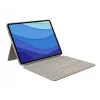LOGITECH Combo Touch - Sand for iPad Pro 12.9-in (5th gen) - US International Qwerty