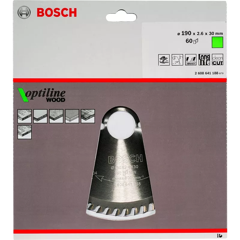 Circular Saw Blades Bosch Optiline Wood 2608641188