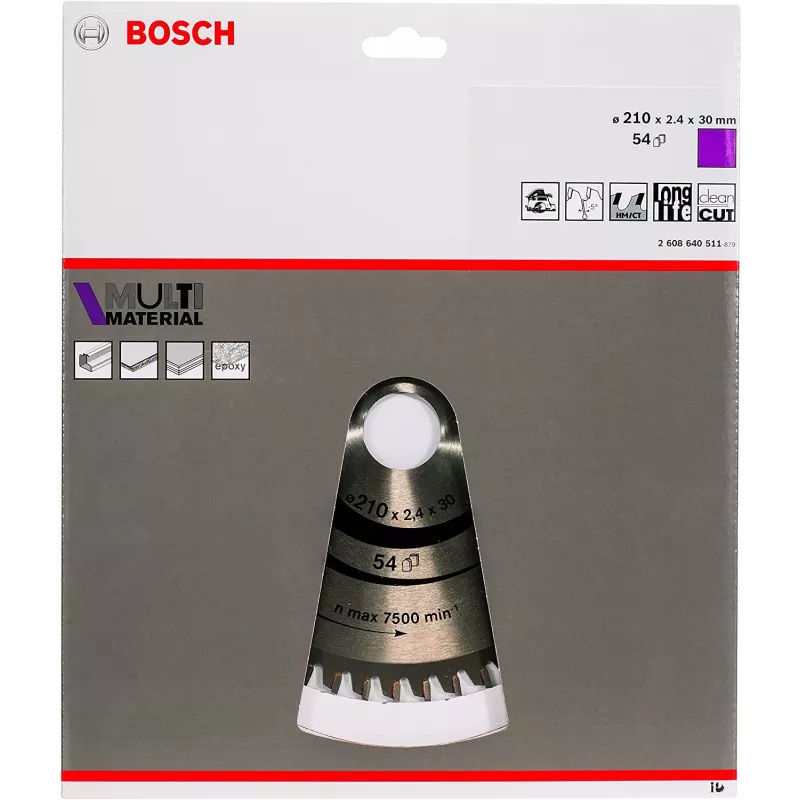Bosch Multi Material Circular Saw Blades, Aluminium, 21 cm, Bosch, 235 g, 1 pc(s)