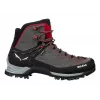Salewa MTN Trainer Mid GTX Male Adult Charcoal Grey Red Leather Suede Vibram