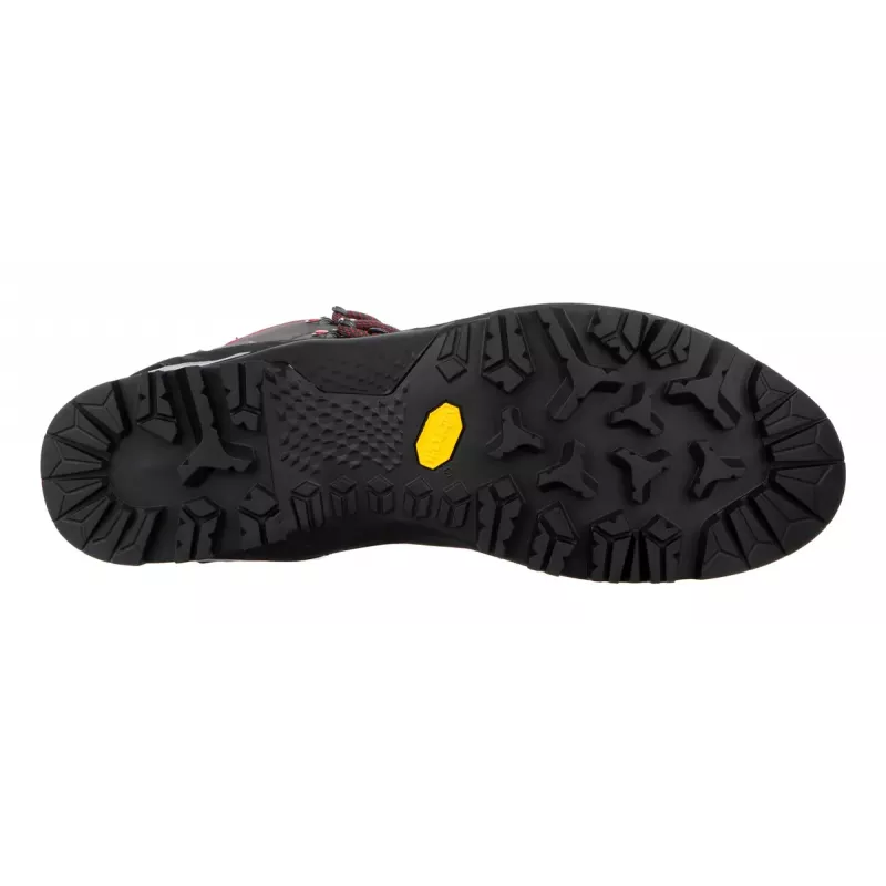Salewa MTN Trainer Mid GTX Male Adult Charcoal Grey Red Leather Suede Vibram