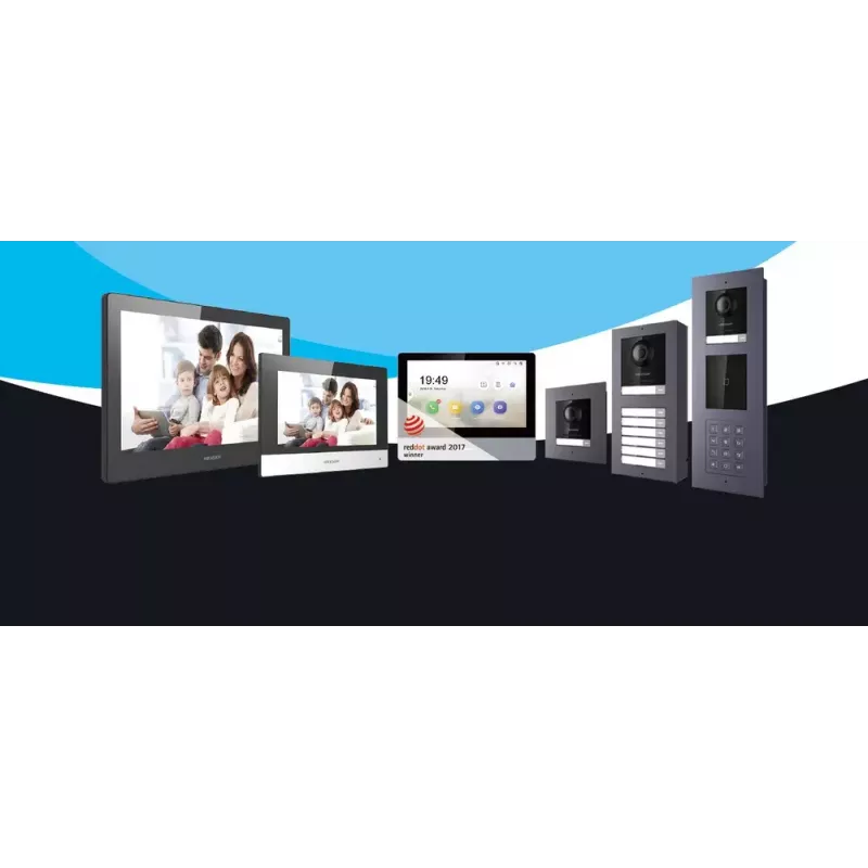Video Intercom System Hikvision DS-KV8213-WME1(C) 2 MP Grey