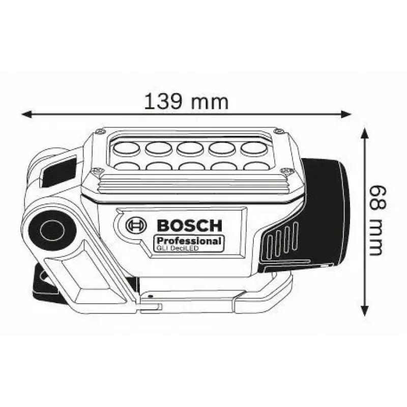 Bosch GLI DeciLED Professional Blue, Grey LED