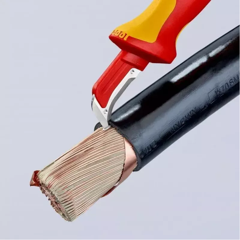 Utility Knife Knipex 98 55 SB Red Yellow Fixed Blade