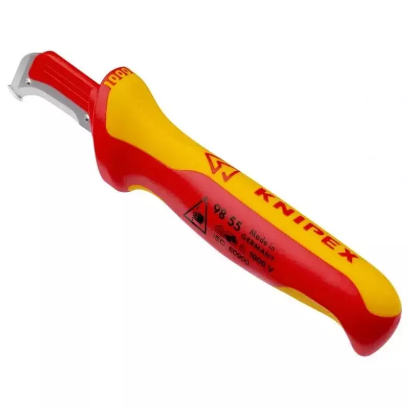 Utility Knife Knipex 98 55 SB Red Yellow Fixed Blade