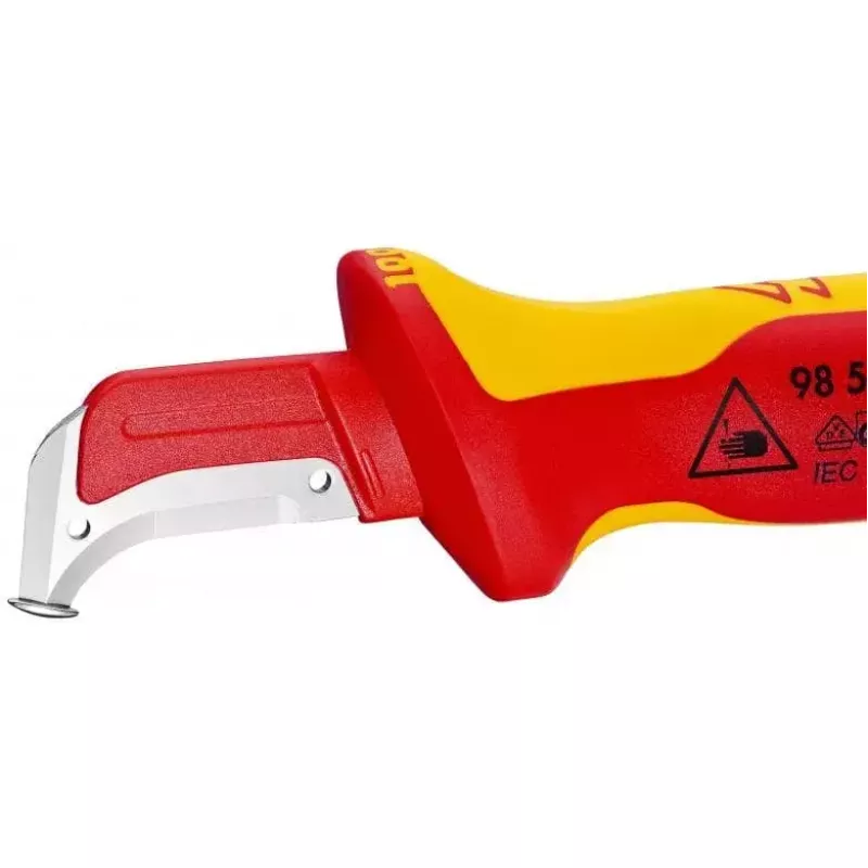 Utility Knife Knipex 98 55 SB Red Yellow Fixed Blade