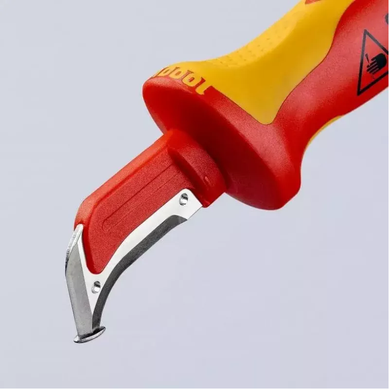 Utility Knife Knipex 98 55 SB Red Yellow Fixed Blade