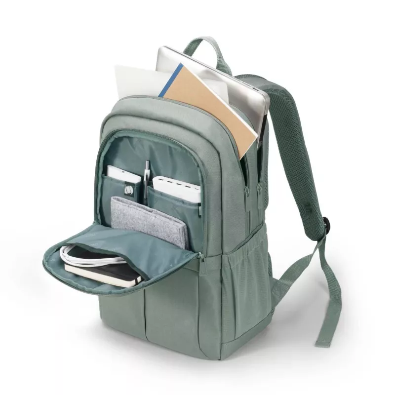 DICOTA Eco Backpack Scale - 13-15.6in Notebook Backpack - Greu / 600d Recycled Pet