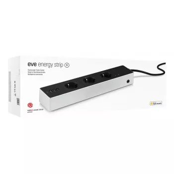 Power Strip Eve Energy Strip Black White 3 AC outlet(s) 120-230 V 1.9 m