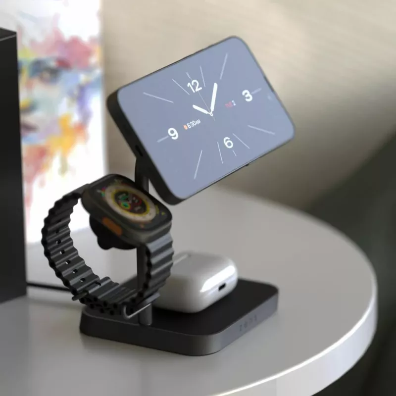 ZENS Office Charger Pro 3 Black Wireless Fast Charging Indoor AC