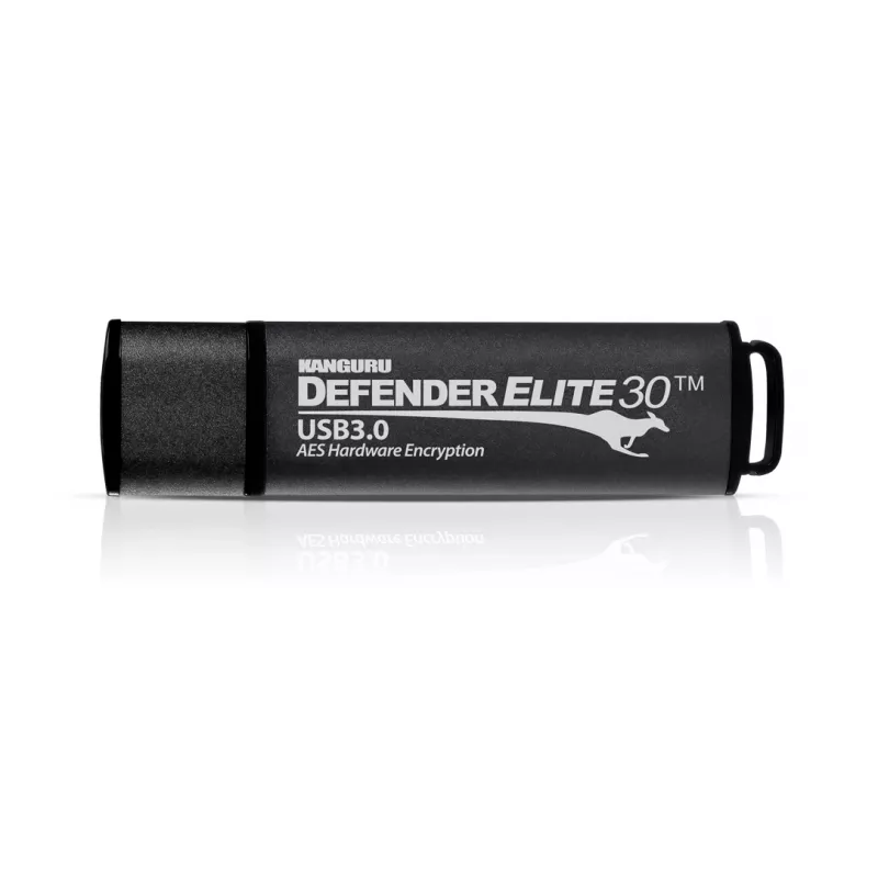 Kanguru Defender Elite30™ USB 3.0 16GB| Secure Flash Drive | FIPS 197 Certified, 256-bit AES hardware encryption (XTS Mode) | TAA Compliant|