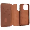 Decoded leather detachable wallet phone case for iPhone 16 Pro — brown, genuine leather, microfibre, 6.3 inch screen, 3 card pockets