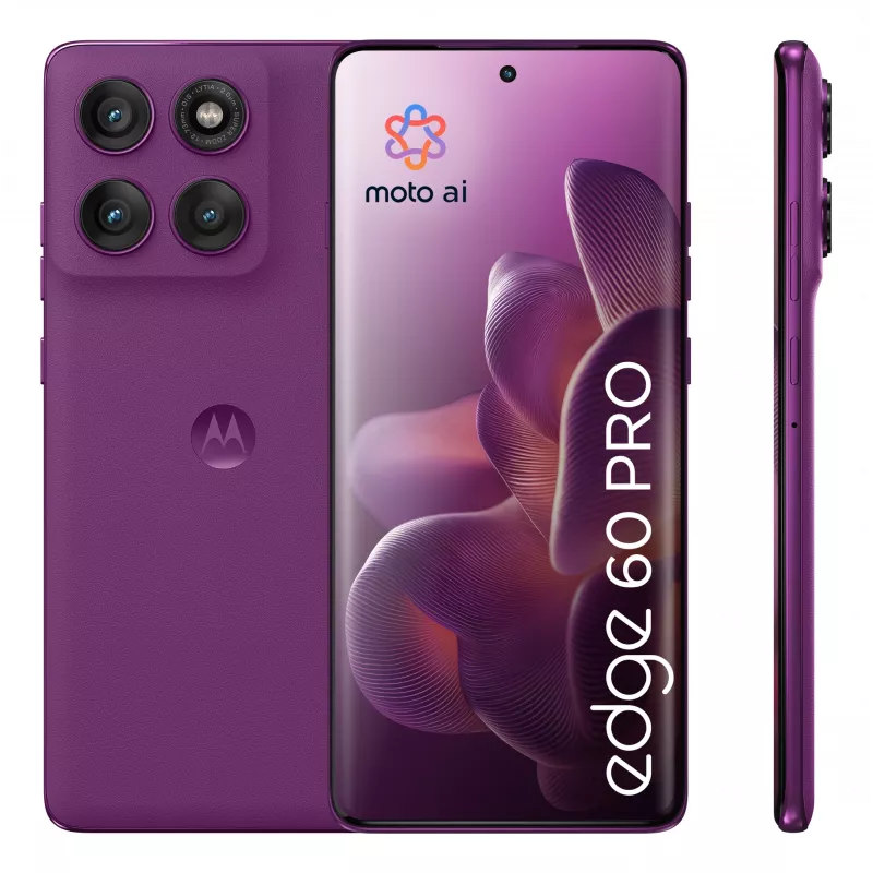 Motorola edge 60 pro 16.9 cm (6.67 inch) Dual SIM Android 15 5G USB Type-C 12 GB 512 GB 6000 mAh Purple