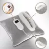 Electric blanket Adler AD 7412 — 1-person fleece throw, 80 W, 8 heating levels, washable, timer, grey