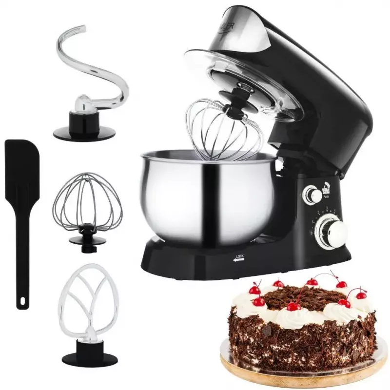 Food processor Adler AD 4226b — 700 W (max 1200 W), 3 L stainless steel bowl, 6 speeds, planetary rotation