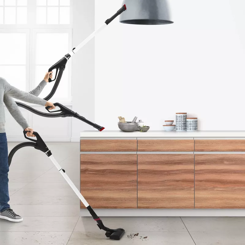 Bosch Serie 6 BGL6HYG1 ProHygienic Cylinder Vacuum Cleaner, Dry, 600 W, Dust Bag, 4 L, White