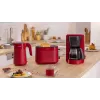 Toaster Bosch TAT2M124 — 2-slice 950 W, red, bread centering, defrost, lift