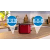 Toaster Bosch TAT2M124 — 2-slice 950 W, red, bread centering, defrost, lift