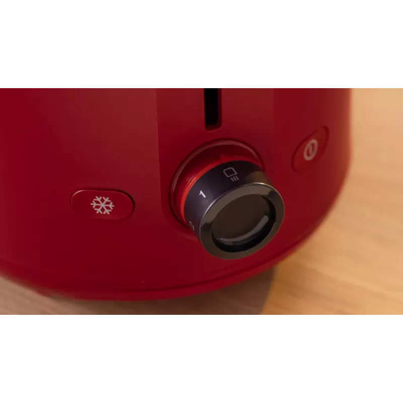 Toaster Bosch TAT2M124 — 2-slice 950 W, red, bread centering, defrost, lift