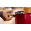 Toaster Bosch TAT2M124 — 2-slice 950 W, red, bread centering, defrost, lift