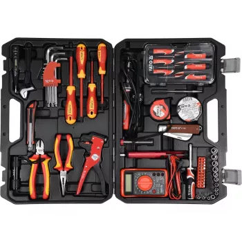 Mechanics Tool Set Yato YT-39009 — 68-piece kit, 1/4 inch drive, black case