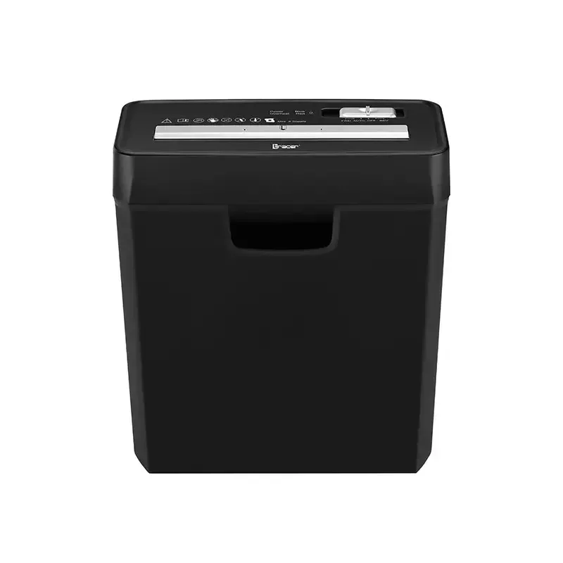 Shredder TRACER Edge10L cross-cut, 10-sheet capacity, 6 mm cut, 10 L bin, black