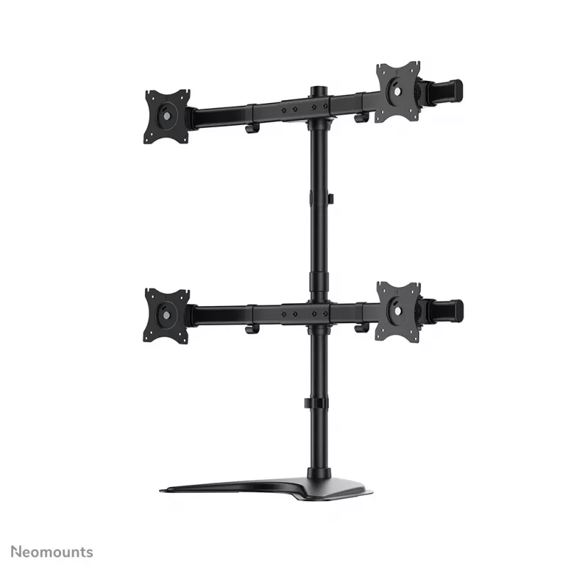 Neomounts NM-D335D4BLACK Monitor stand 10-27 inch, Clamp/Freestanding/Grommet, 8 kg, 25.4 cm (10 inch), 68.6 cm (27 inch), 100 x 100 mm, Black