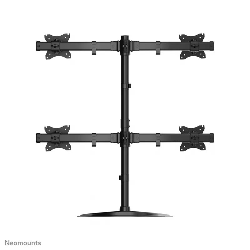 Neomounts NM-D335D4BLACK Monitor stand 10-27 inch, Clamp/Freestanding/Grommet, 8 kg, 25.4 cm (10 inch), 68.6 cm (27 inch), 100 x 100 mm, Black