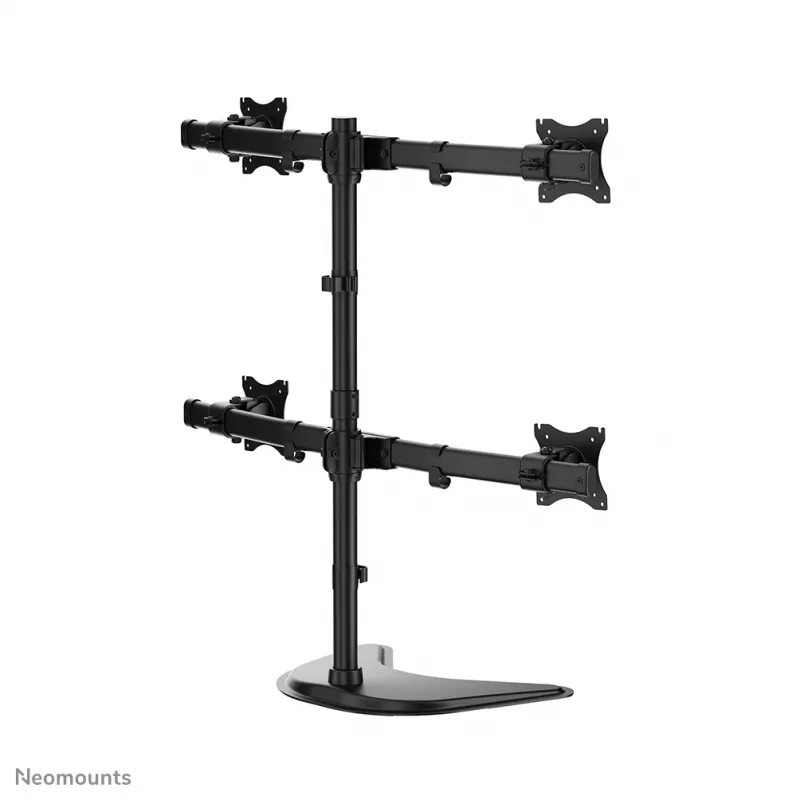 Neomounts NM-D335D4BLACK Monitor stand 10-27 inch, Clamp/Freestanding/Grommet, 8 kg, 25.4 cm (10 inch), 68.6 cm (27 inch), 100 x 100 mm, Black