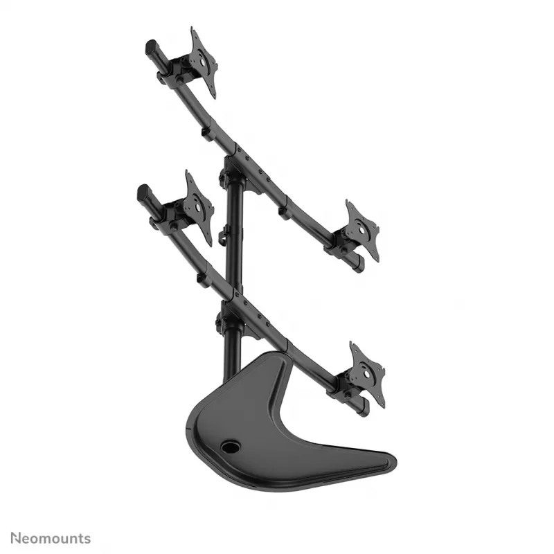 Neomounts NM-D335D4BLACK Monitor stand 10-27 inch, Clamp/Freestanding/Grommet, 8 kg, 25.4 cm (10 inch), 68.6 cm (27 inch), 100 x 100 mm, Black