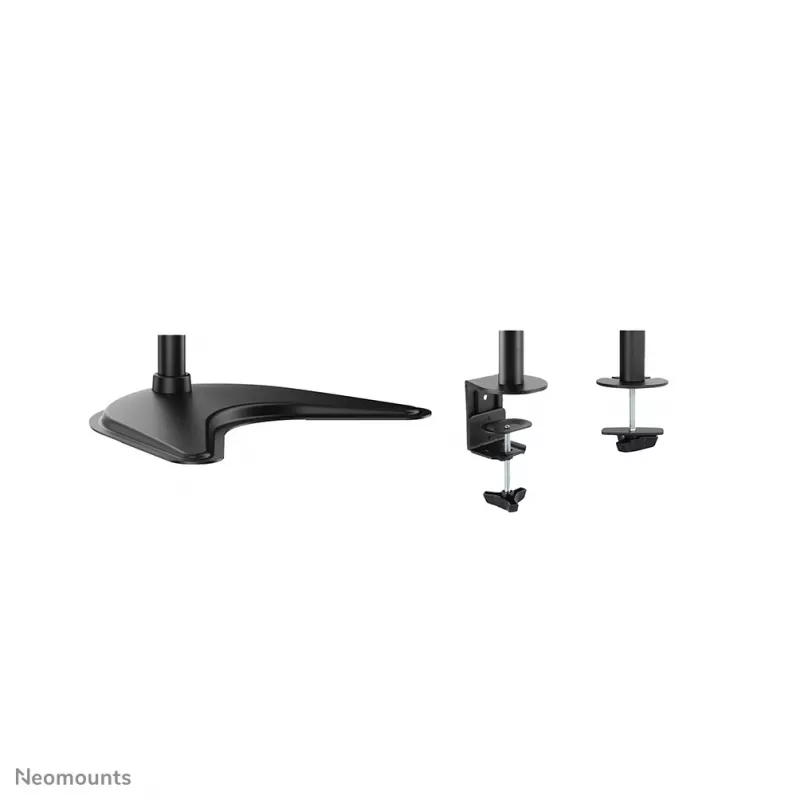 Neomounts NM-D335D4BLACK Monitor stand 10-27 inch, Clamp/Freestanding/Grommet, 8 kg, 25.4 cm (10 inch), 68.6 cm (27 inch), 100 x 100 mm, Black