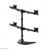 Neomounts NM-D335D4BLACK Monitor stand 10-27 inch, Clamp/Freestanding/Grommet, 8 kg, 25.4 cm (10 inch), 68.6 cm (27 inch), 100 x 100 mm, Black