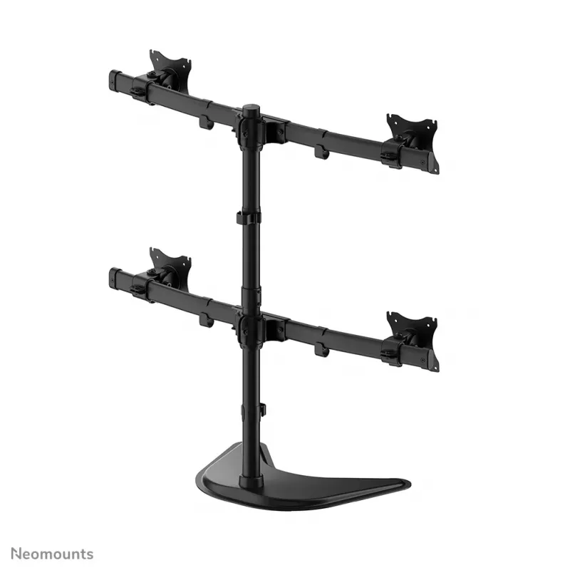 Neomounts NM-D335D4BLACK Monitor stand 10-27 inch, Clamp/Freestanding/Grommet, 8 kg, 25.4 cm (10 inch), 68.6 cm (27 inch), 100 x 100 mm, Black