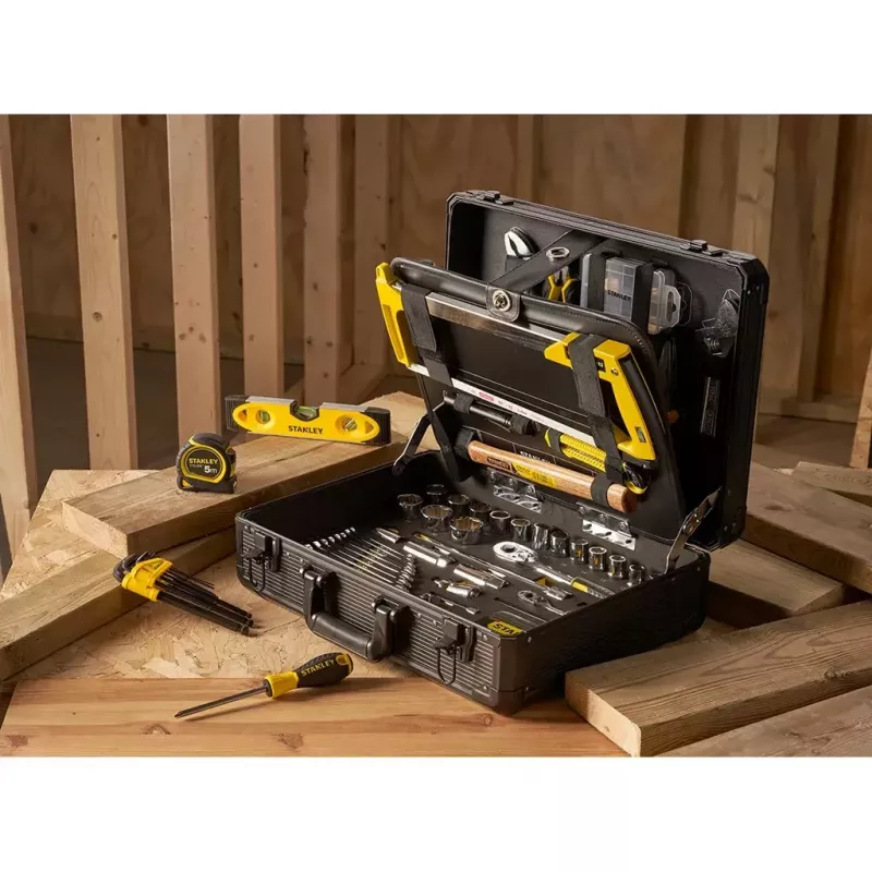 Mechanics Tool Set Stanley STMT98109-1 142 Tools Black Yellow