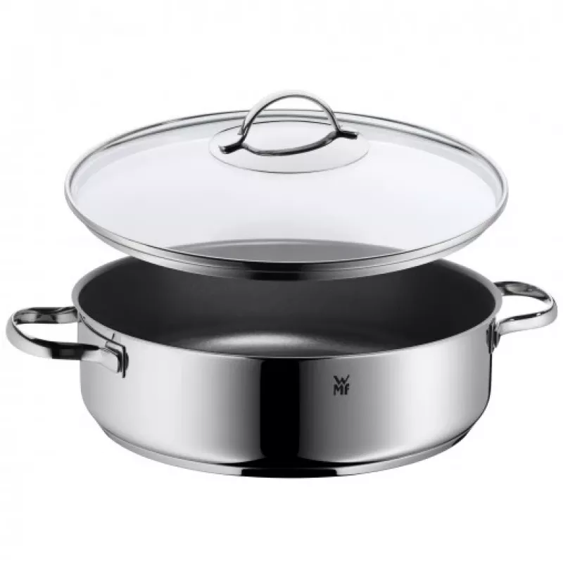 WMF 0761406380, Stainless steel, Stainless steel, Glass, Ceramic, Gas, Induction