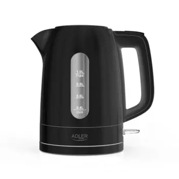 Electric kettle Adler AD 1380B — 1.7 L, up to 2200 W, black, 360° base