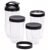 Tabletop blender Adler AD 4084 Smoothie Set — 500 W (max 1200 W), 0.7 L glass jar, removable bowl, black