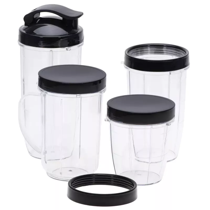 Tabletop blender Adler AD 4084 Smoothie Set — 500 W (max 1200 W), 0.7 L glass jar, removable bowl, black