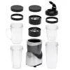 Tabletop blender Adler AD 4084 Smoothie Set — 500 W (max 1200 W), 0.7 L glass jar, removable bowl, black