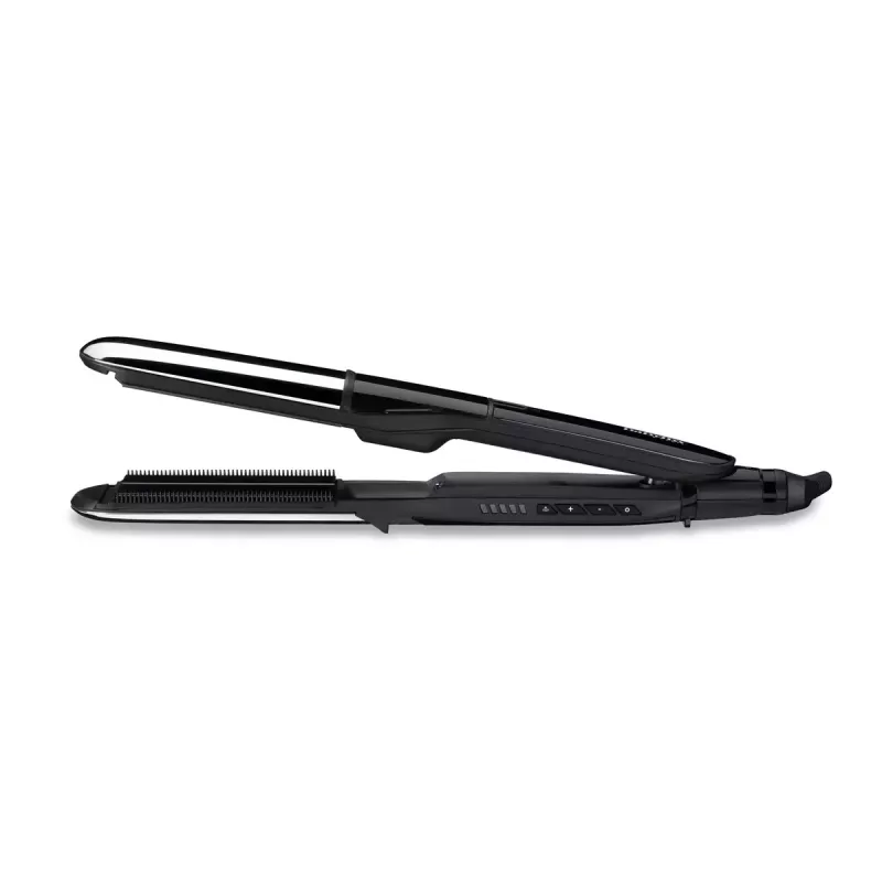 Straightening iron BABYLISS ST496E — steam mist styler, wide ceramic plates 39×100 mm, 150–230°C, 67W, 2.5 m swivel cord