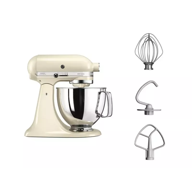 Stand mixer KITCHENAID 5KSM125EAC — 300 W, 4.8 L bowl, 10 speeds, cream