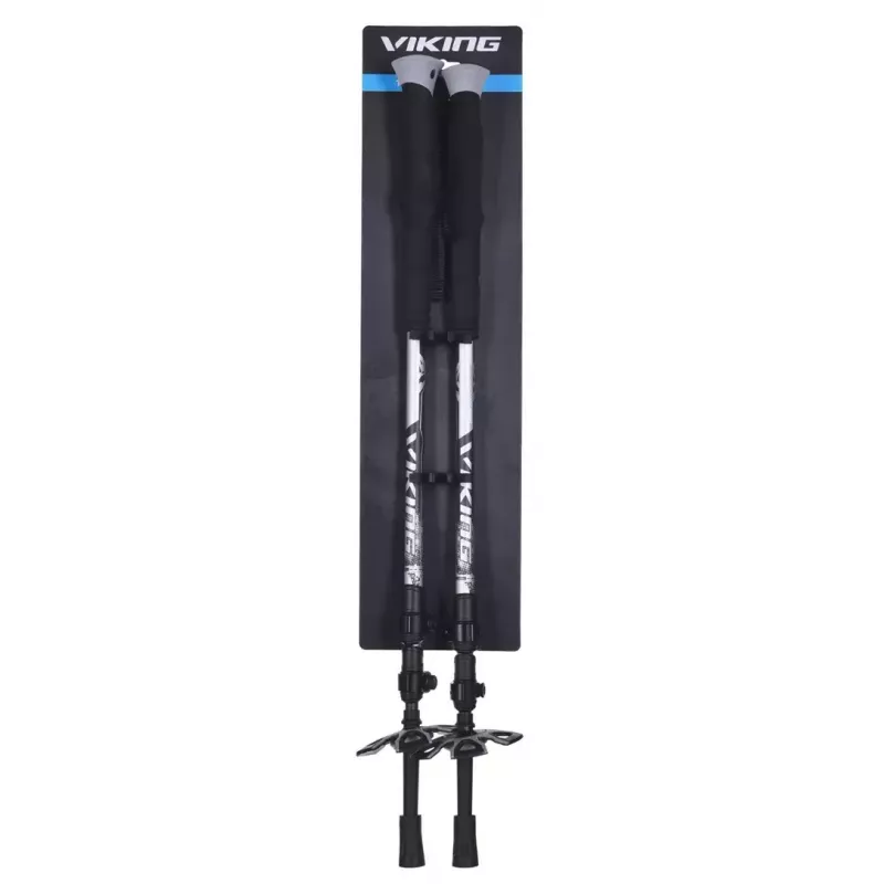 Trekking poles Viking Vario Tour — adjustable length 135 cm, 16 mm, EVA grips, 486 g (pair)
