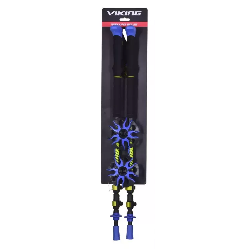 Trekking poles Viking Carbo Lite Black Lime, 175 cm, carbon, 610 g